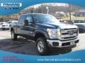 2013 Blue Jeans Metallic Ford F250 Super Duty XLT Crew Cab 4x4  photo #4