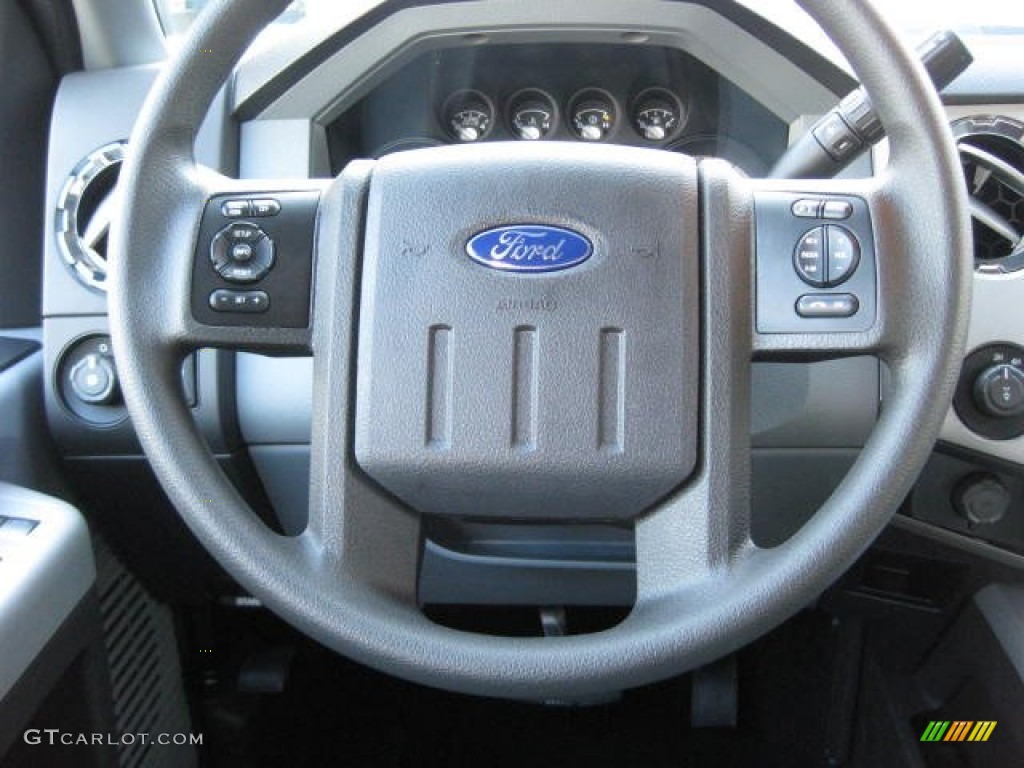 2013 Ford F250 Super Duty XLT Crew Cab 4x4 Steel Steering Wheel Photo #76514147