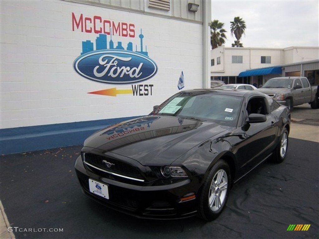 2013 Mustang V6 Coupe - Black / Charcoal Black photo #1