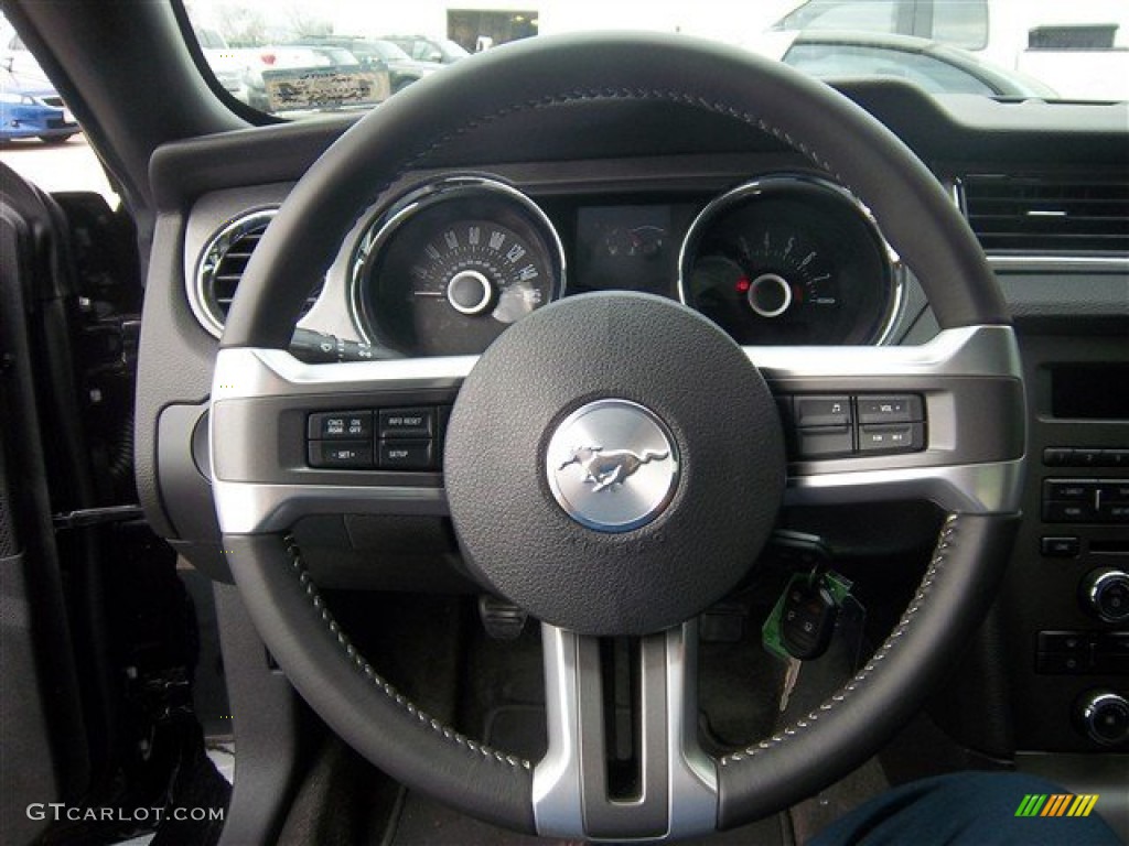 2013 Mustang V6 Coupe - Black / Charcoal Black photo #16