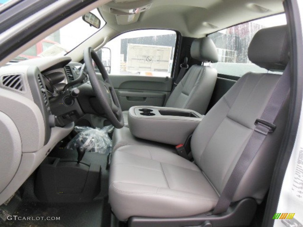 Dark Titanium Interior 2013 Chevrolet Silverado 3500HD WT Regular Cab 4x4 Chassis Photo #76515367
