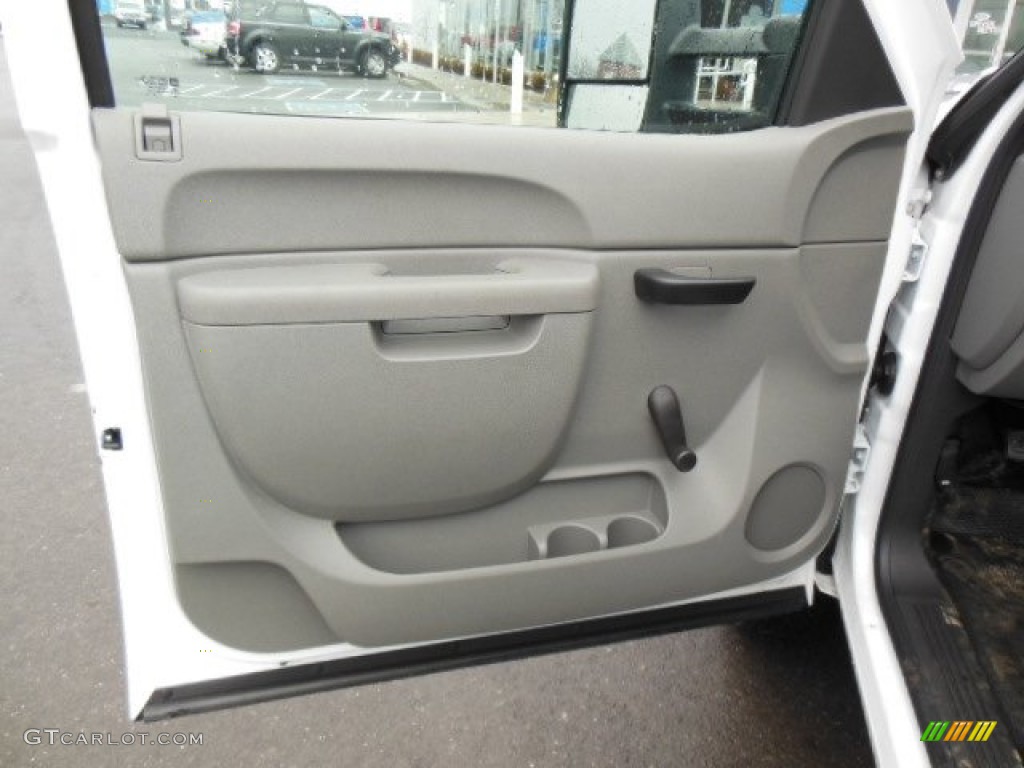 2013 Chevrolet Silverado 3500HD WT Regular Cab 4x4 Chassis Dark Titanium Door Panel Photo #76515389