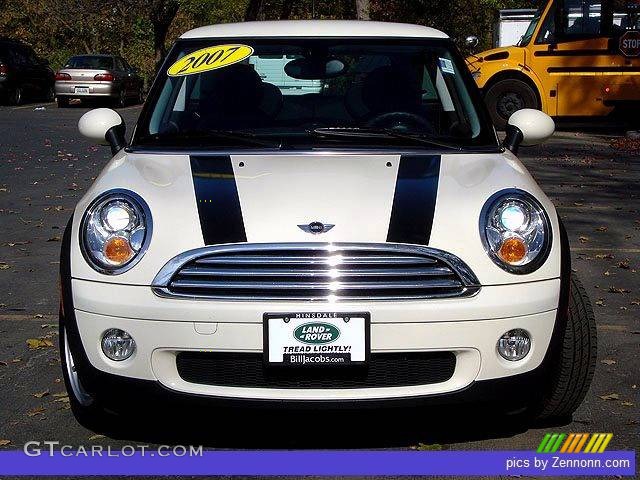 2007 Cooper Hardtop - Pepper White / Grey/Carbon Black photo #24