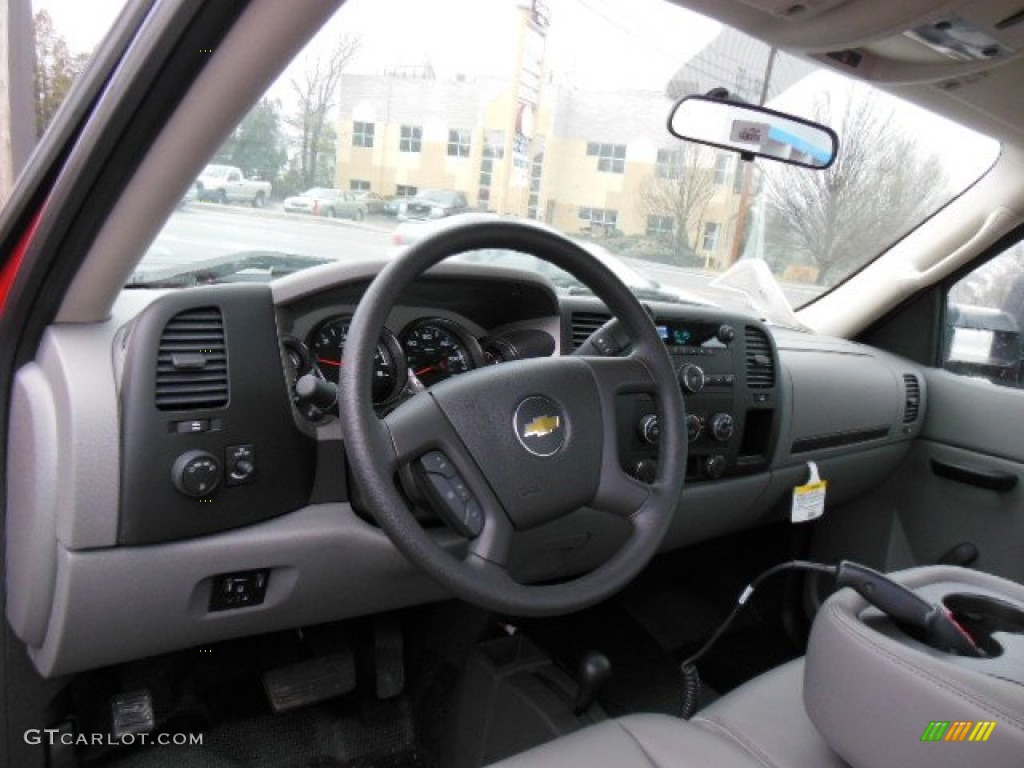 2013 Chevrolet Silverado 3500HD WT Regular Cab 4x4 Plow Truck Dark Titanium Dashboard Photo #76516157
