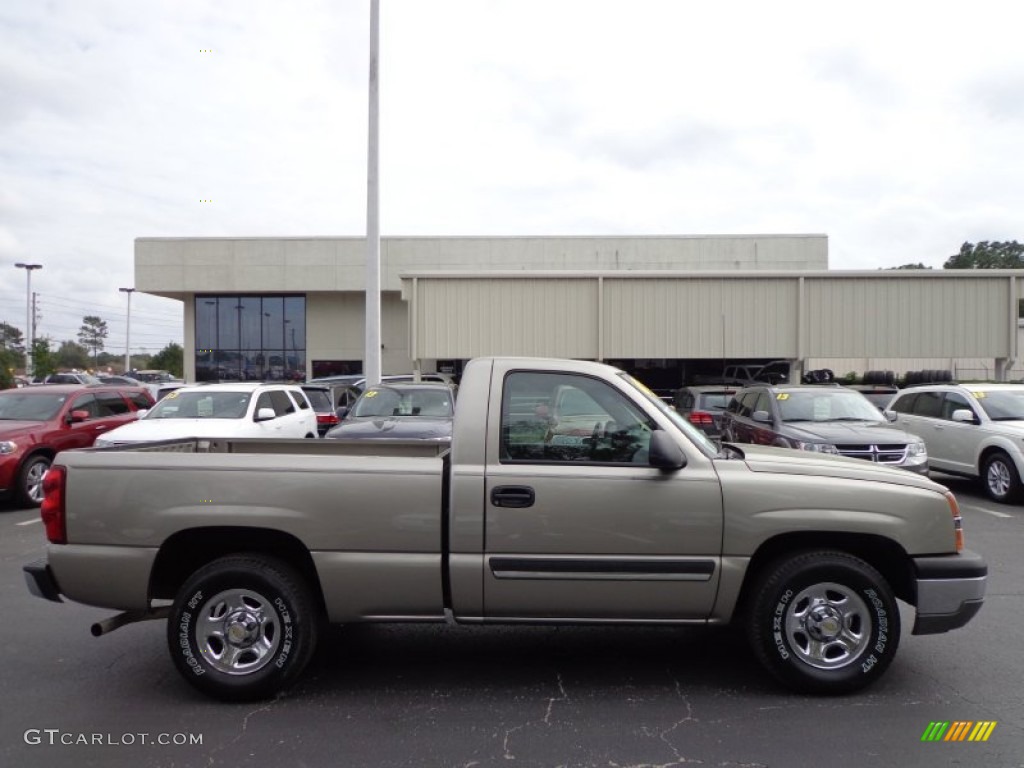 2003 Silverado 1500 Regular Cab - Light Pewter Metallic / Dark Charcoal photo #8