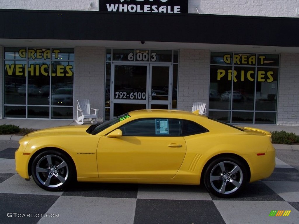 2012 Camaro LT/RS Coupe - Rally Yellow / Gray photo #1