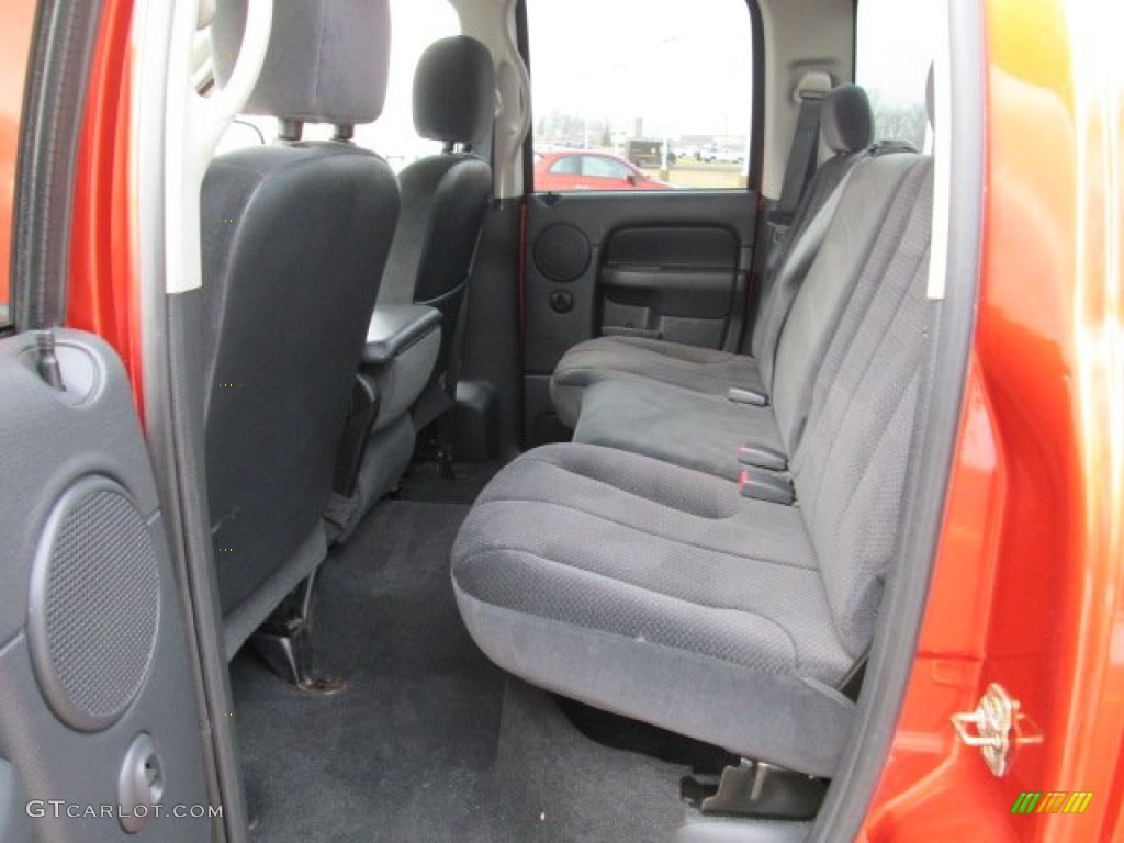 2005 Dodge Ram 1500 SLT Daytona Quad Cab 4x4 Rear Seat Photo #76516580
