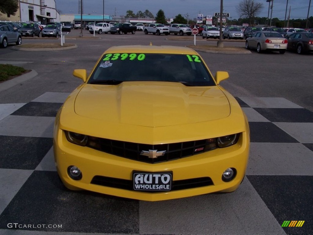 2012 Camaro LT/RS Coupe - Rally Yellow / Gray photo #2