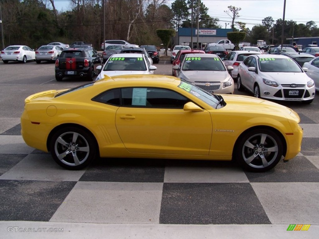 2012 Camaro LT/RS Coupe - Rally Yellow / Gray photo #3