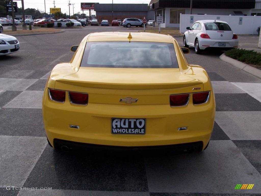 2012 Camaro LT/RS Coupe - Rally Yellow / Gray photo #4