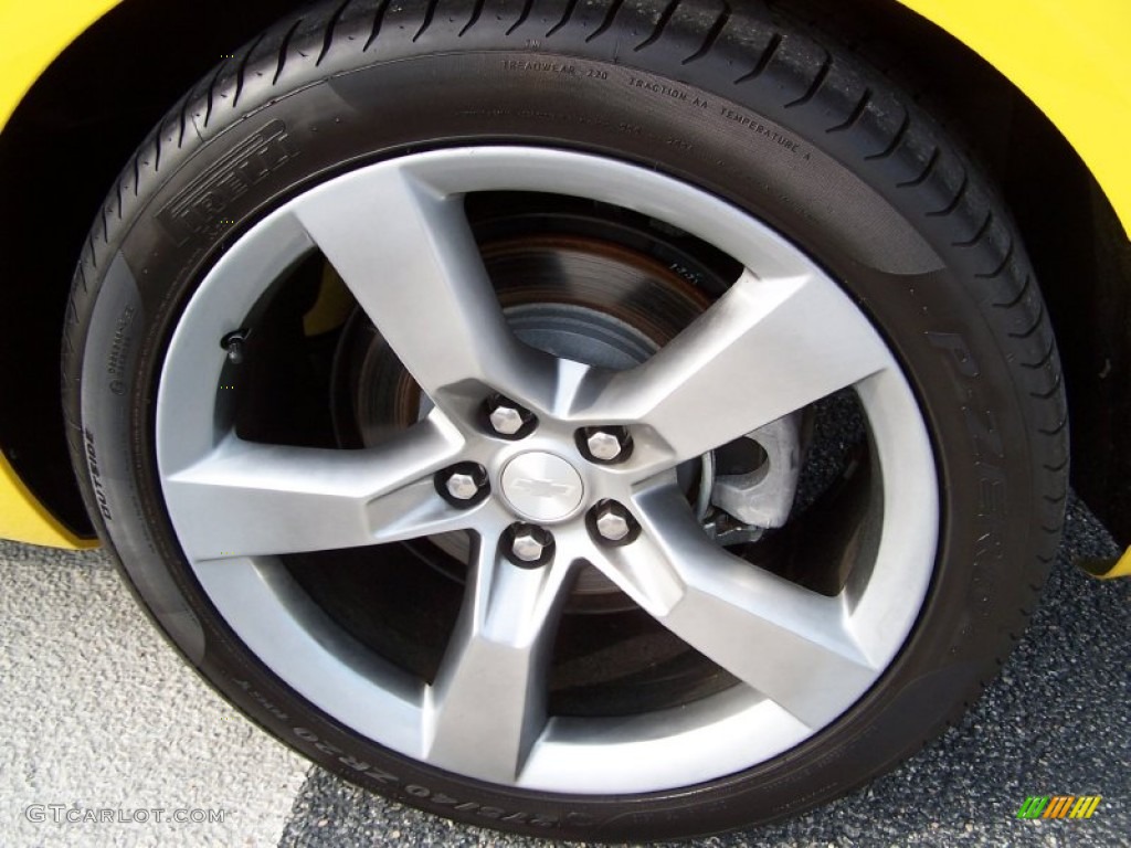 2012 Camaro LT/RS Coupe - Rally Yellow / Gray photo #7