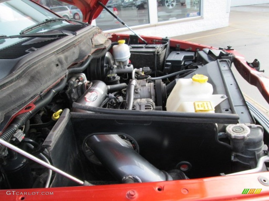 2005 Dodge Ram 1500 SLT Daytona Quad Cab 4x4 5.7 Liter HEMI OHV 16-Valve V8 Engine Photo #76516784