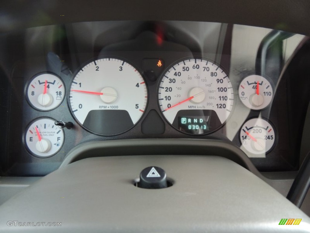 2007 Ram 2500 SLT Mega Cab 4x4 - Brilliant Black / Khaki photo #15