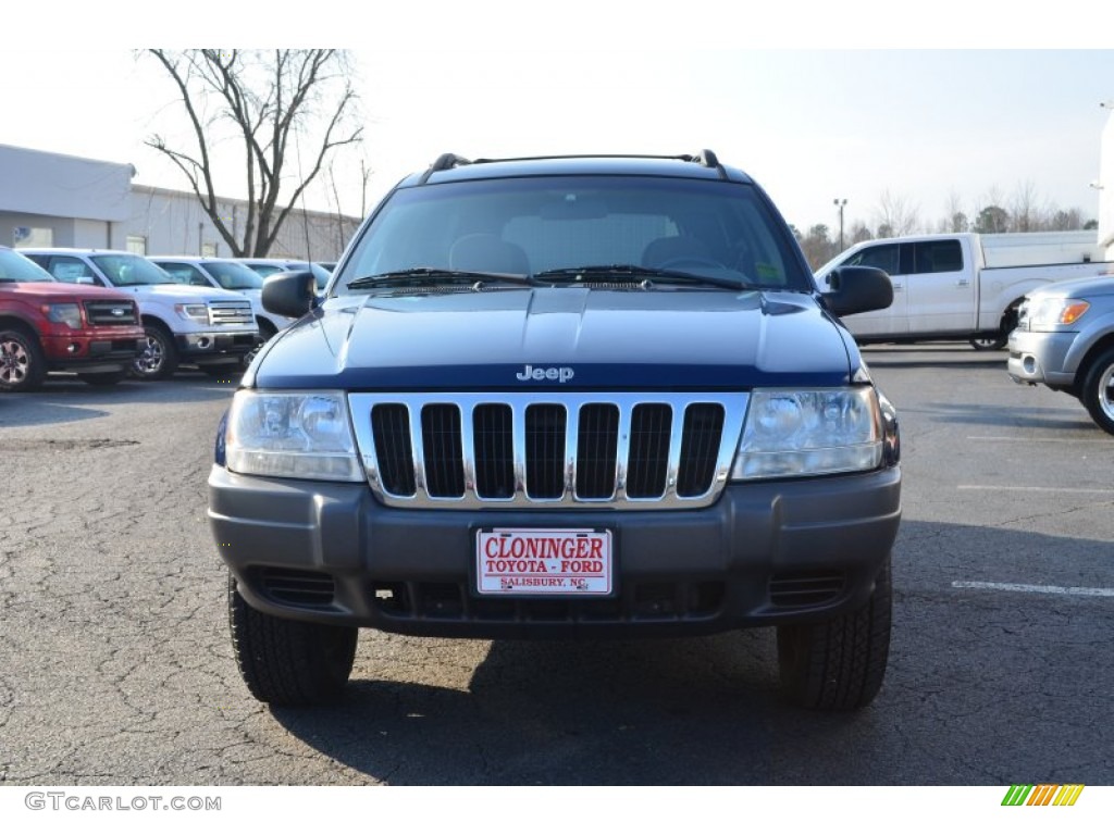 2001 Grand Cherokee Laredo 4x4 - Patriot Blue Pearl / Sandstone photo #7