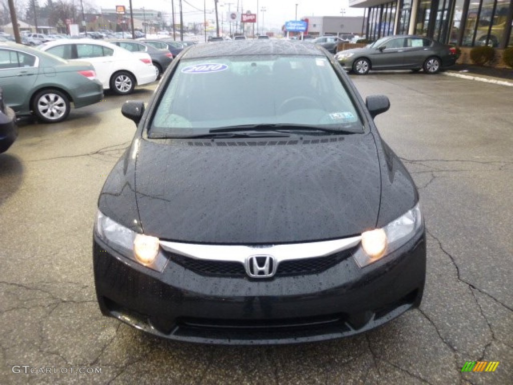 2010 Civic LX-S Sedan - Crystal Black Pearl / Black photo #2