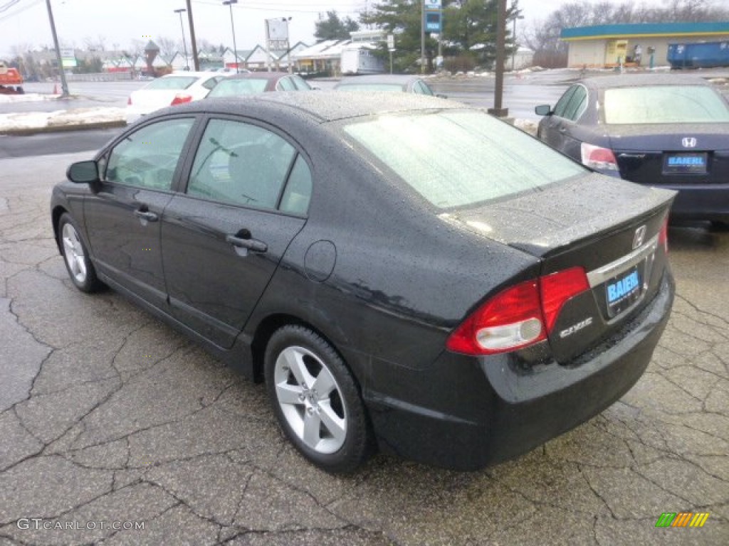 2010 Civic LX-S Sedan - Crystal Black Pearl / Black photo #5
