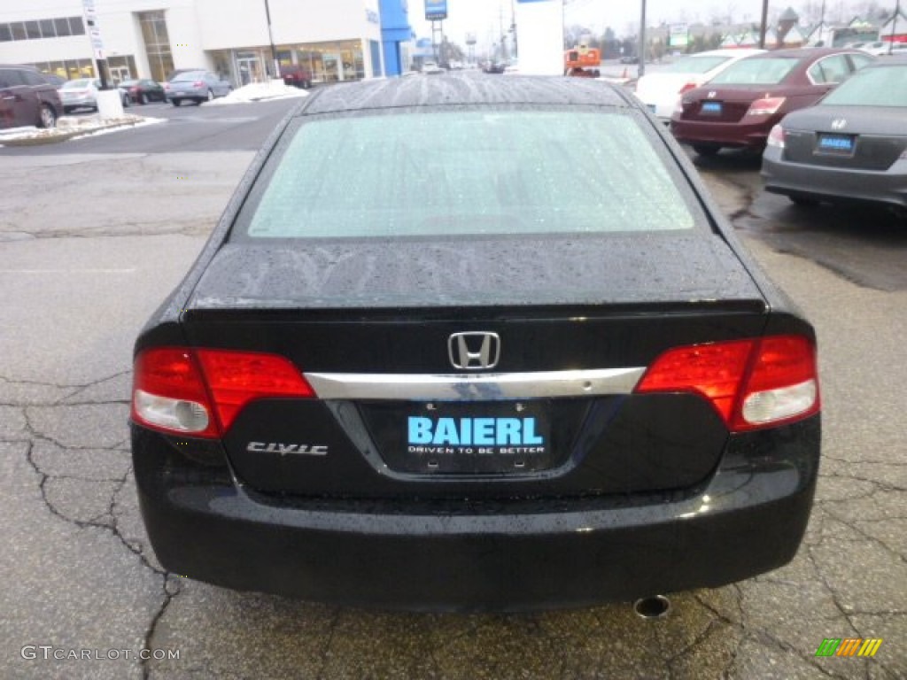 2010 Civic LX-S Sedan - Crystal Black Pearl / Black photo #6