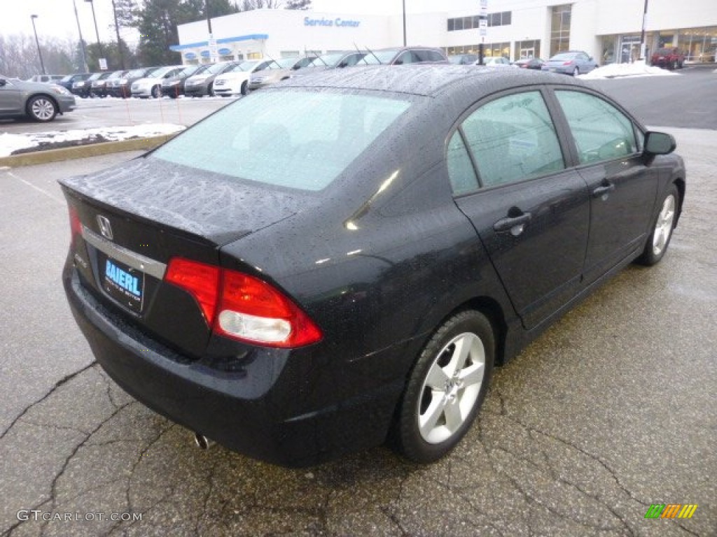 2010 Civic LX-S Sedan - Crystal Black Pearl / Black photo #7