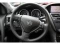 Ebony 2013 Acura ZDX SH-AWD Steering Wheel