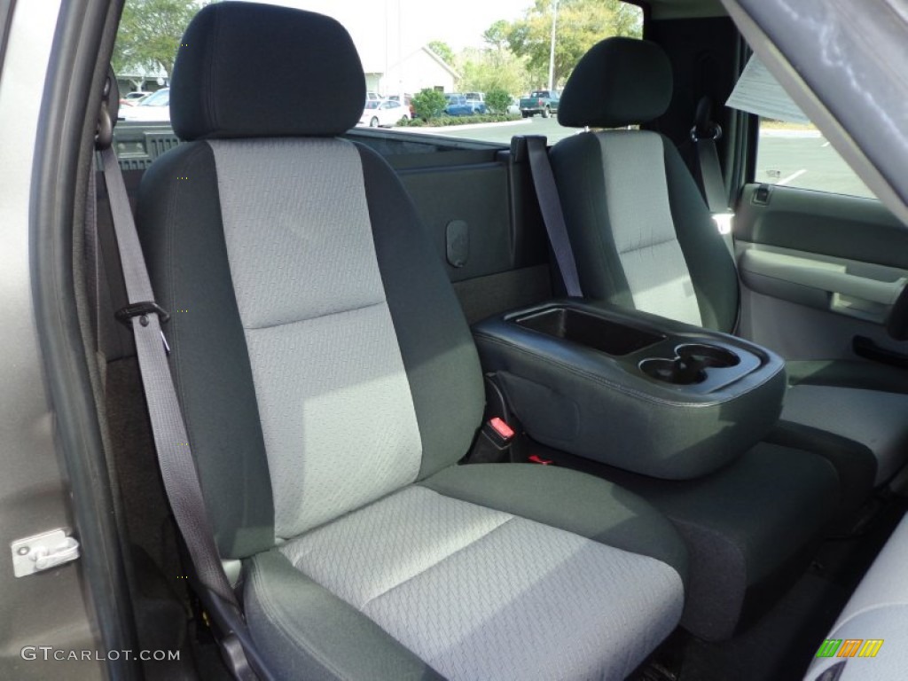 2008 Silverado 1500 LS Regular Cab - Graystone Metallic / Dark Titanium photo #11