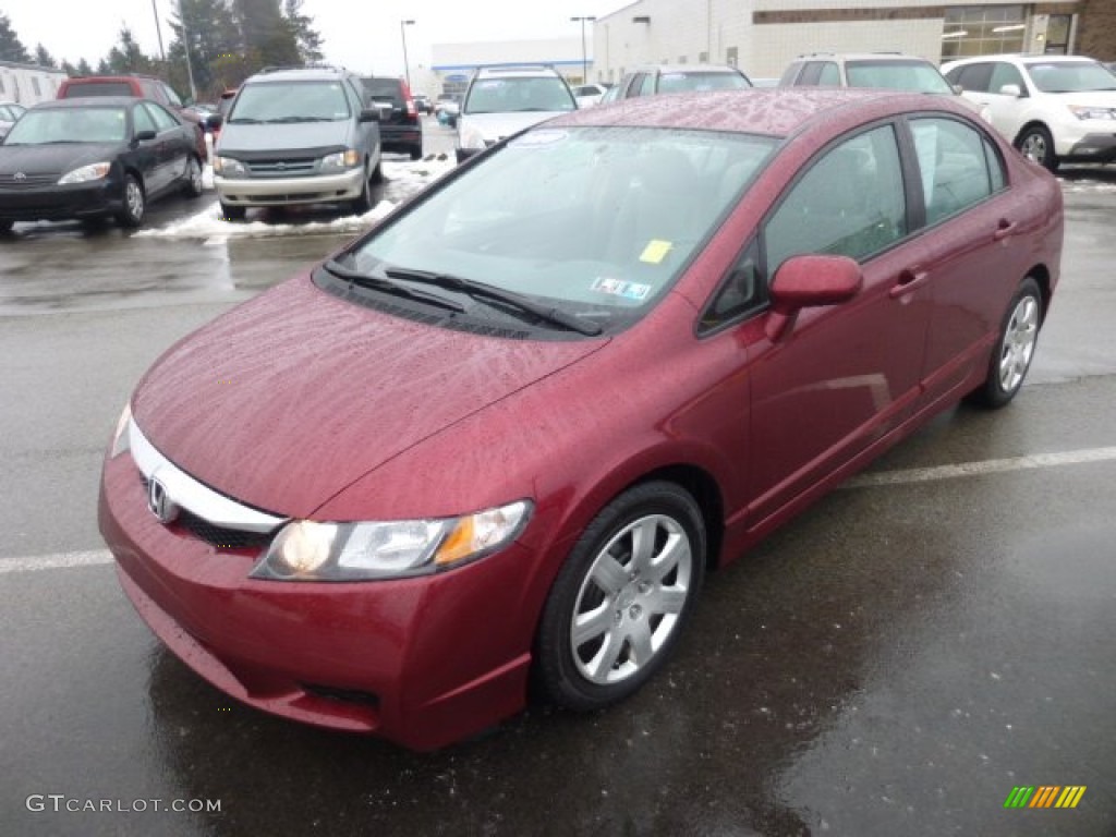 Tango Red Pearl 2010 Honda Civic LX Sedan Exterior Photo #76517983
