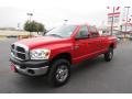 2009 Flame Red Dodge Ram 2500 SXT Quad Cab 4x4  photo #3