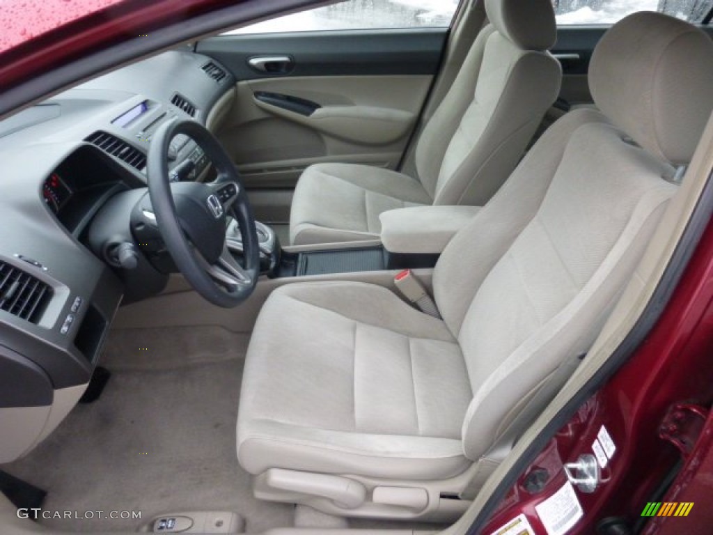 Beige Interior 2010 Honda Civic LX Sedan Photo #76518224