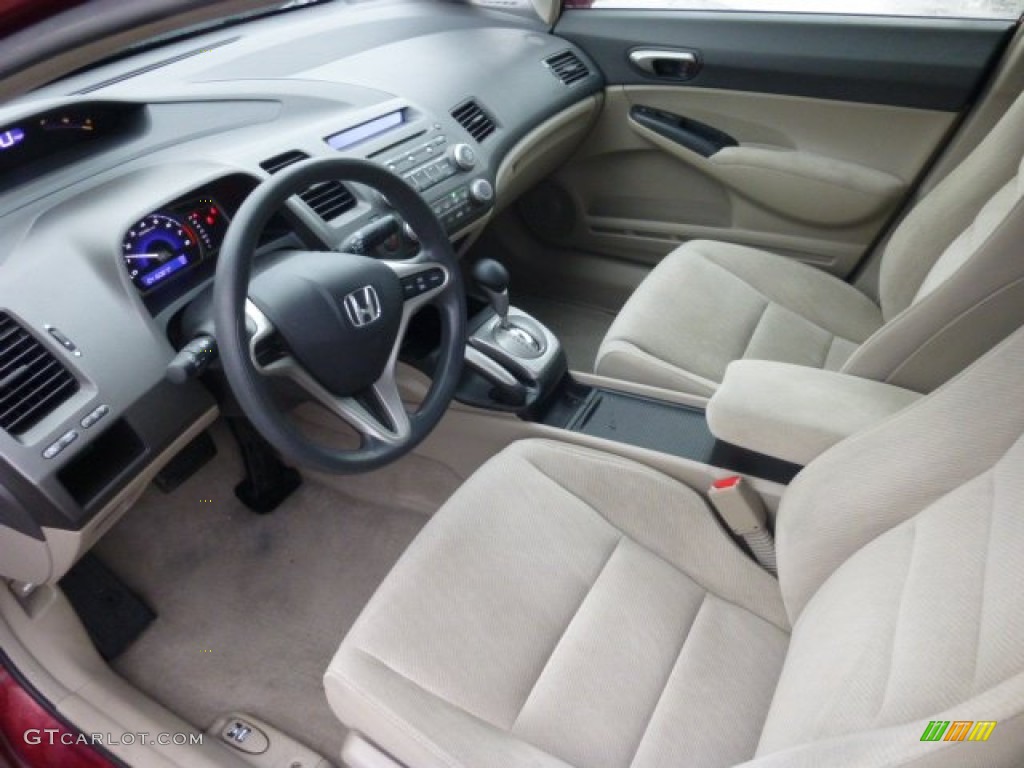Beige Interior 2010 Honda Civic LX Sedan Photo #76518229