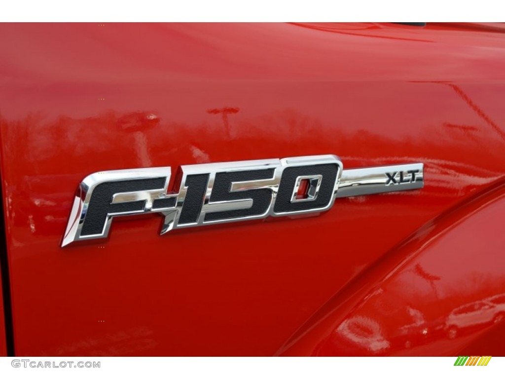 2013 F150 XLT SuperCrew 4x4 - Race Red / Steel Gray photo #19