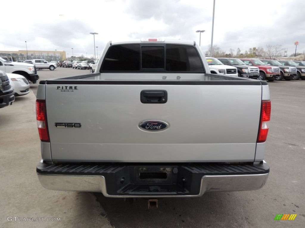 2005 F150 XLT SuperCrew - Silver Metallic / Tan photo #3