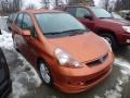 2007 Blaze Orange Metallic Honda Fit Sport  photo #1