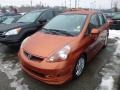 2007 Blaze Orange Metallic Honda Fit Sport  photo #3