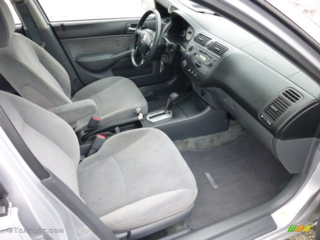 Gray Interior 2002 Honda Civic EX Sedan Photo #76521434