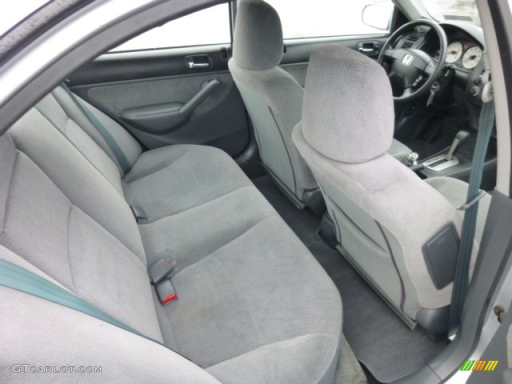 Gray Interior 2002 Honda Civic EX Sedan Photo #76521479