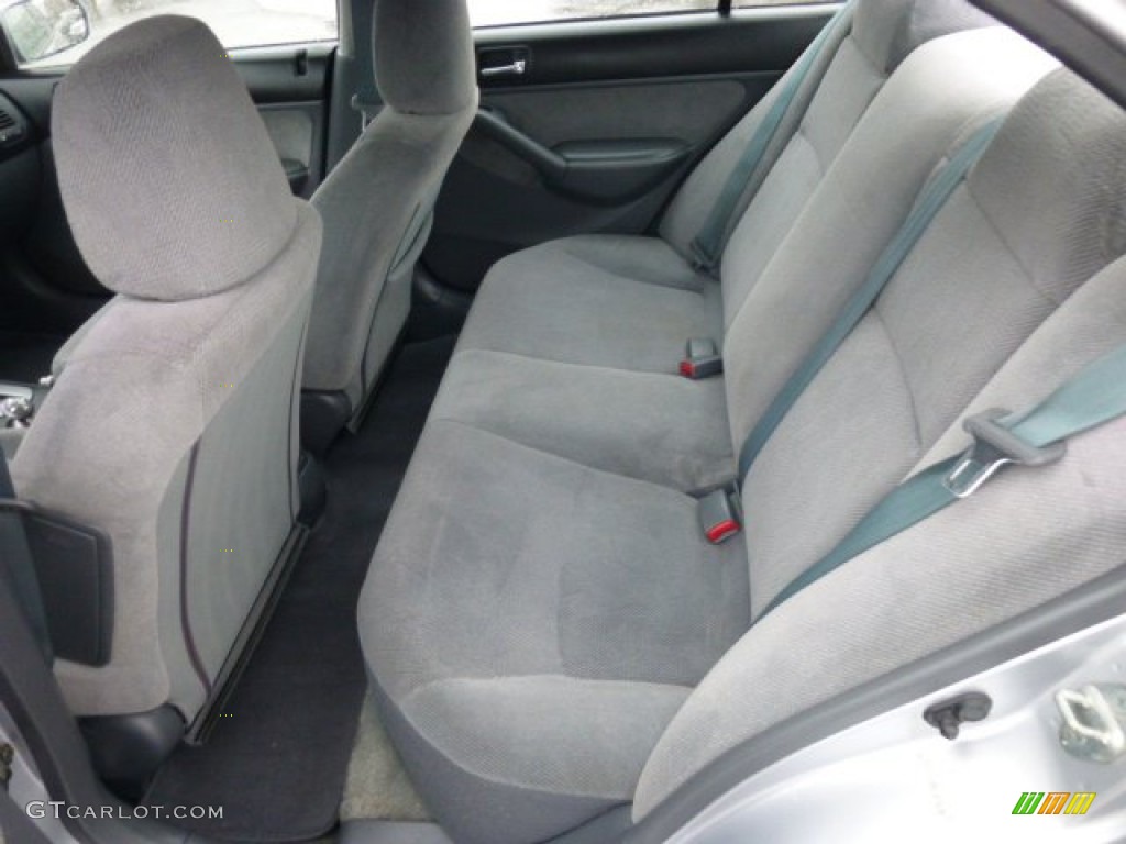 Gray Interior 2002 Honda Civic EX Sedan Photo #76521499