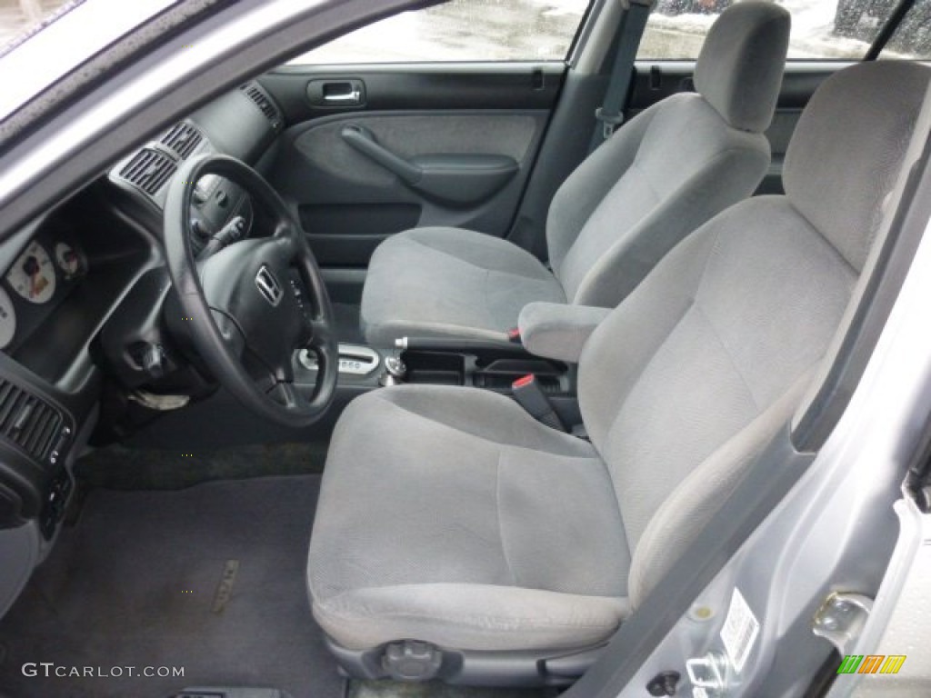 Gray Interior 2002 Honda Civic EX Sedan Photo #76521527