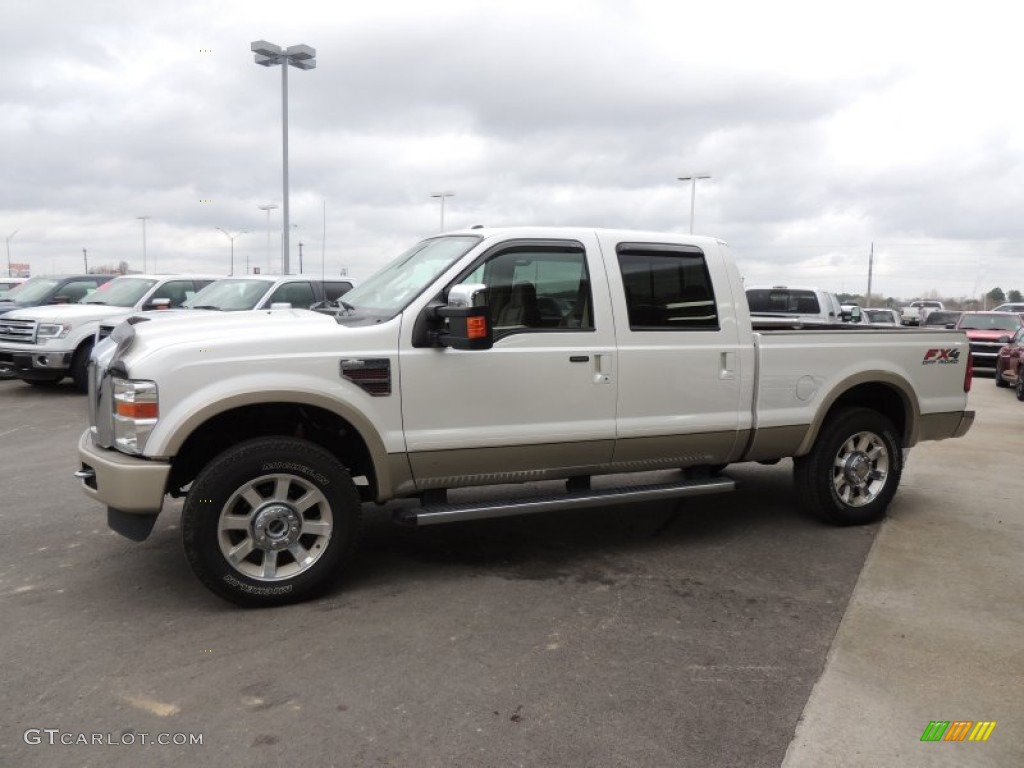 Oxford White 2010 Ford F250 Super Duty King Ranch Crew Cab 4x4 Exterior Photo #76521557