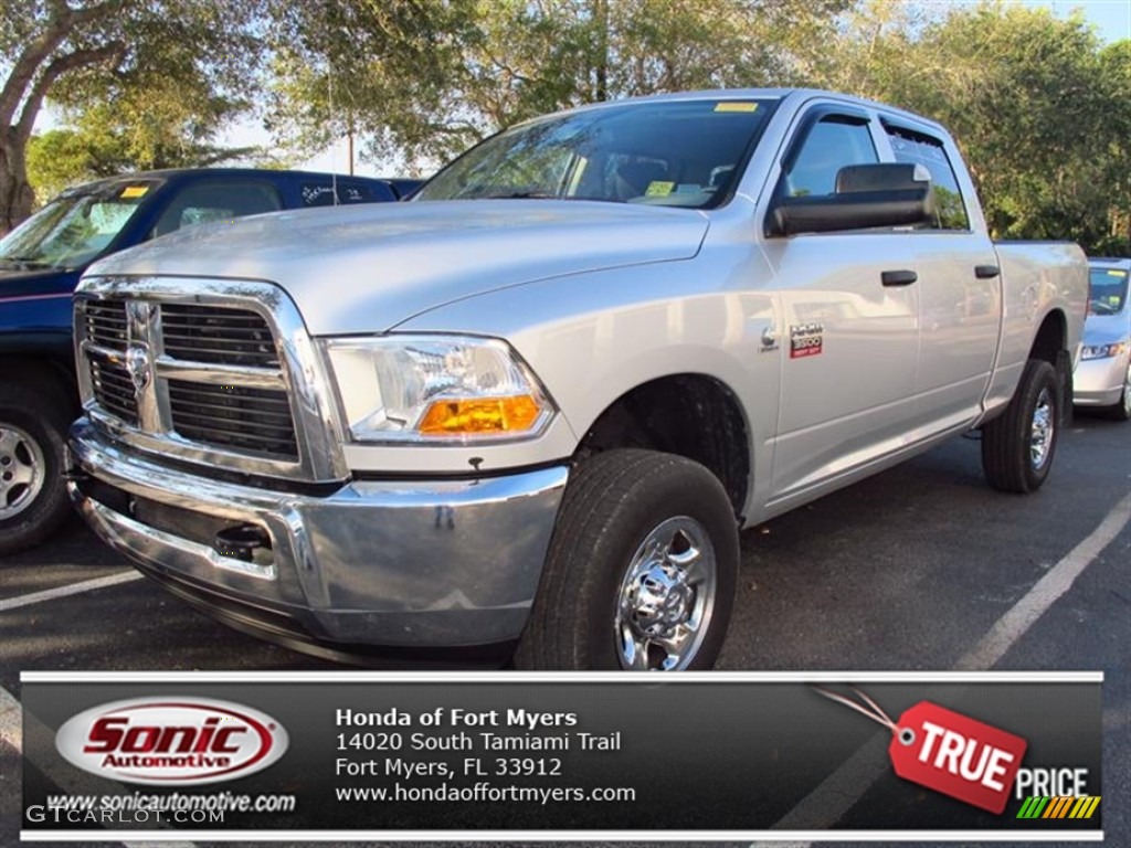 2011 Ram 3500 HD ST Crew Cab 4x4 - Bright Silver Metallic / Dark Slate Gray photo #1