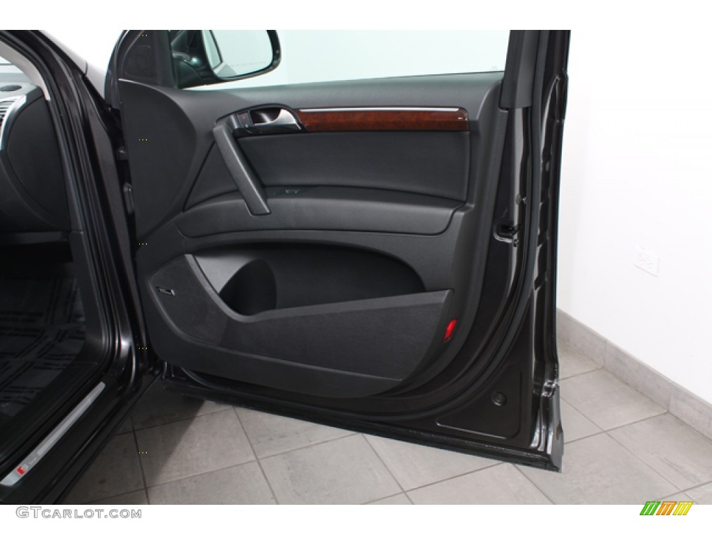 2010 Audi Q7 4.2 Prestige quattro Black Door Panel Photo #76524683