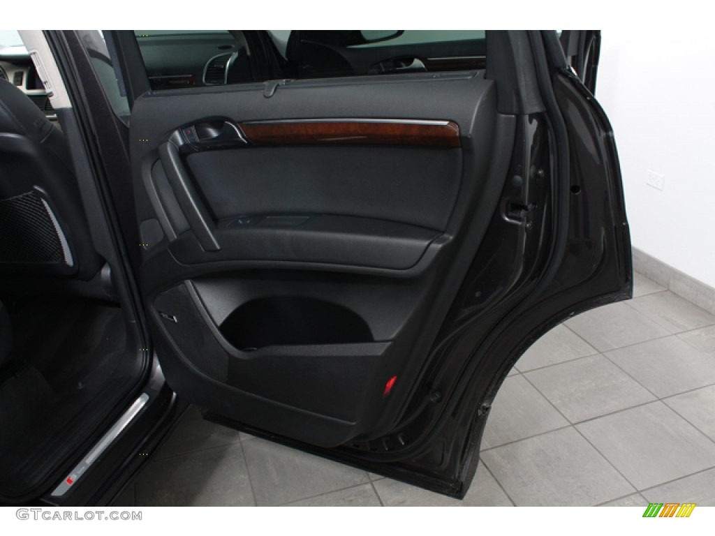 2010 Audi Q7 4.2 Prestige quattro Black Door Panel Photo #76524686