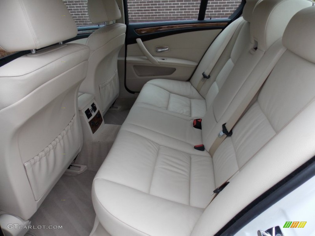 2008 BMW 5 Series 528i Sedan Rear Seat Photo #76524966