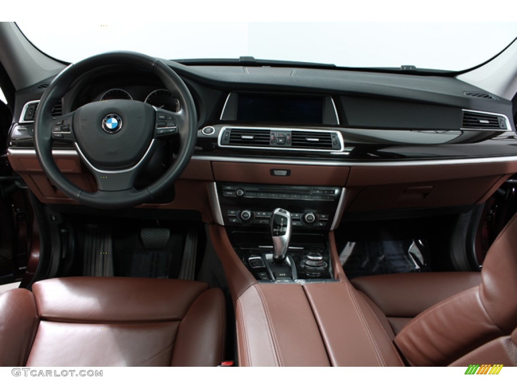 2011 BMW 5 Series 535i xDrive Gran Turismo Cinnamon Brown Dashboard Photo #76525117