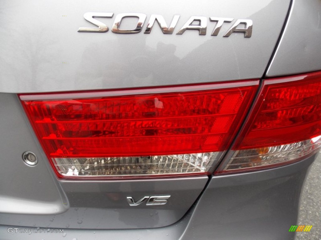 2007 Sonata SE V6 - Steel Gray / Gray photo #10