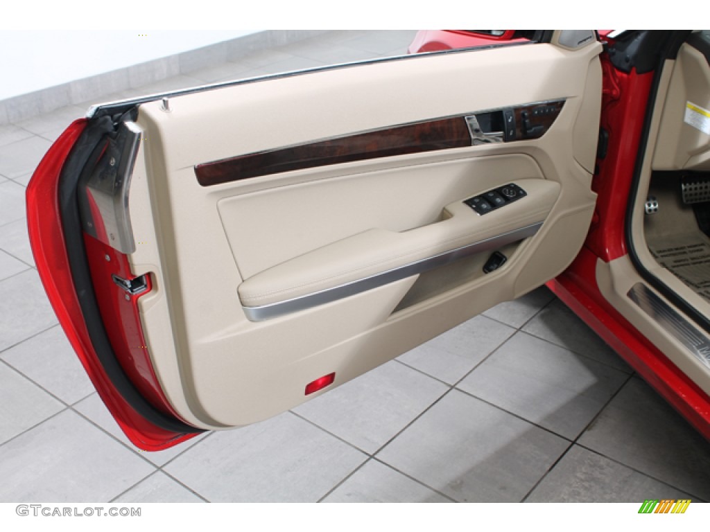 2010 E 350 Coupe - Mars Red / Almond Beige photo #14