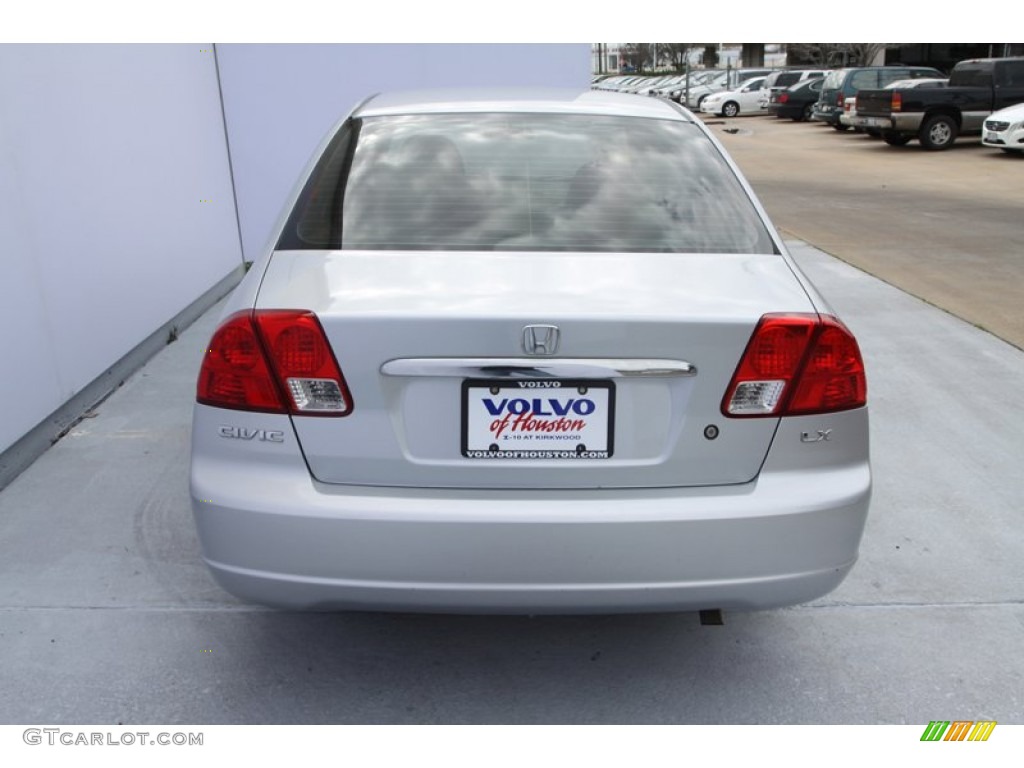 2003 Civic LX Sedan - Satin Silver Metallic / Gray photo #5