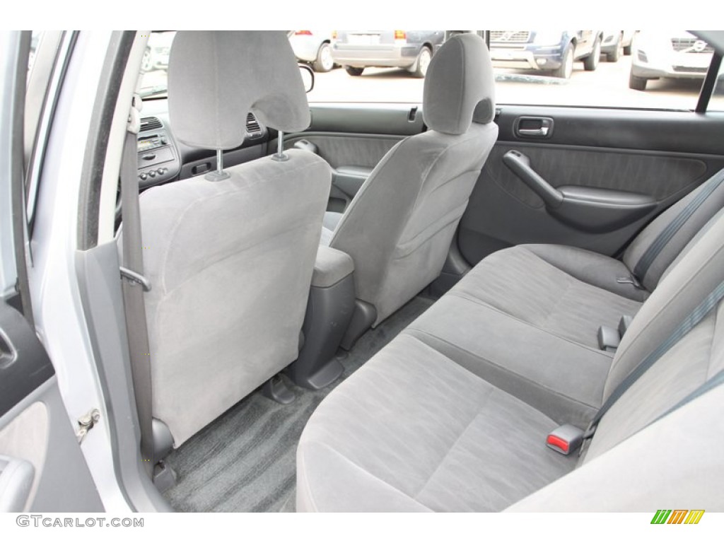 Gray Interior 2003 Honda Civic LX Sedan Photo #76527497