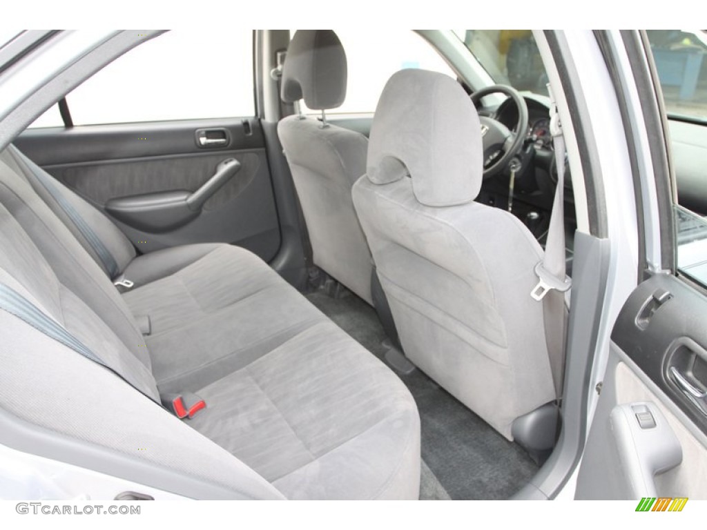 Gray Interior 2003 Honda Civic LX Sedan Photo #76527622