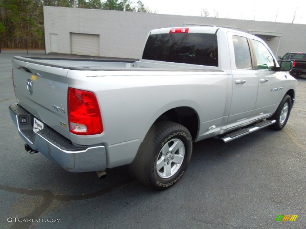 2012 Ram 1500 SLT Quad Cab 4x4 - Bright Silver Metallic / Dark Slate Gray/Medium Graystone photo #5