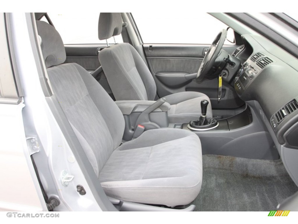 Gray Interior 2003 Honda Civic LX Sedan Photo #76527692