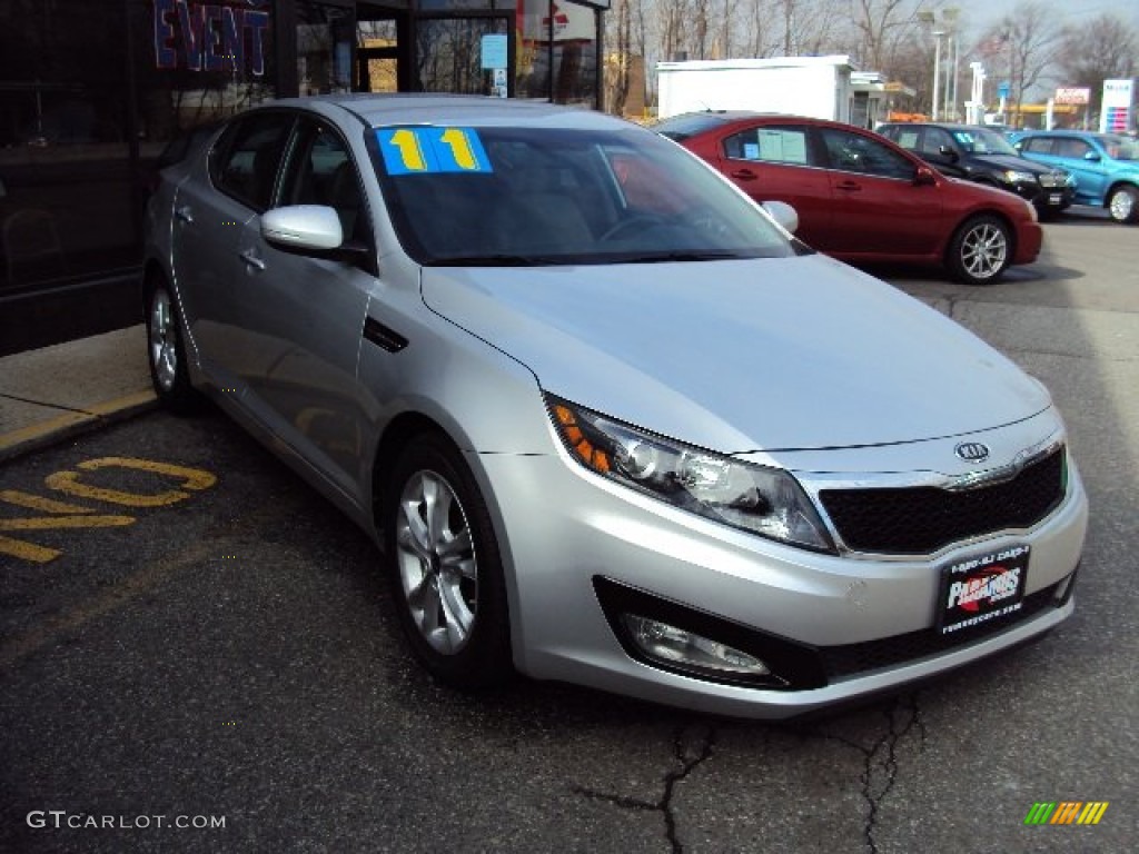 2011 Optima EX - Bright Silver / Gray photo #6